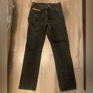 Black high waisted jeans